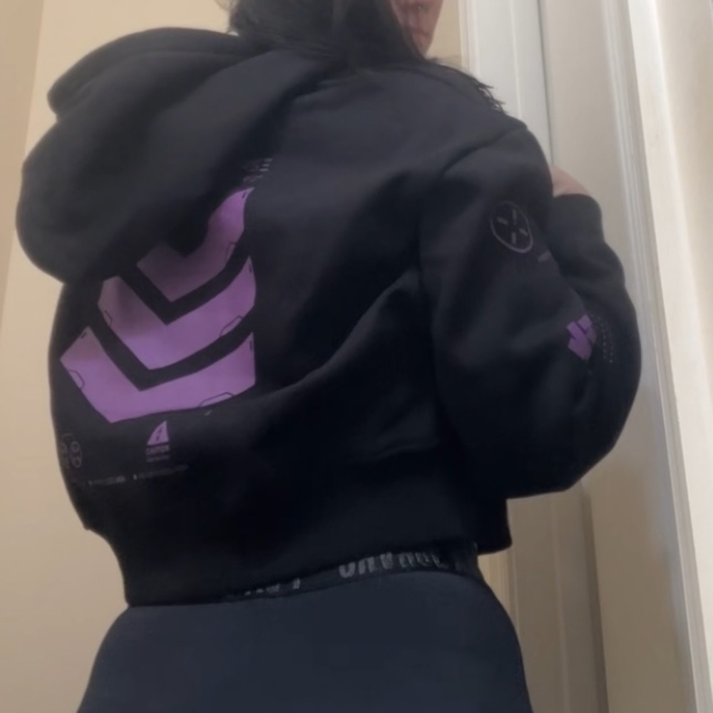 cyberpunk techwear cropped hoodie